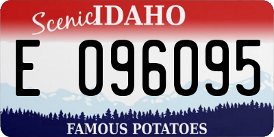 ID license plate E096095