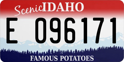 ID license plate E096171