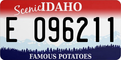 ID license plate E096211