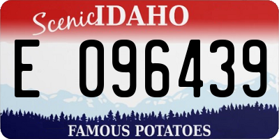 ID license plate E096439