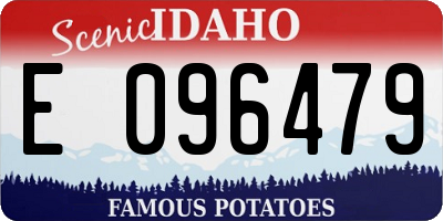 ID license plate E096479