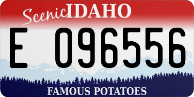 ID license plate E096556