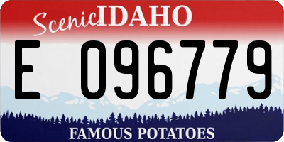 ID license plate E096779