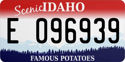 ID license plate E096939