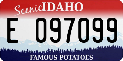 ID license plate E097099