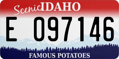 ID license plate E097146