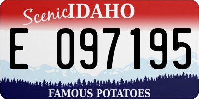 ID license plate E097195