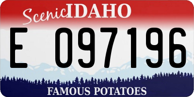 ID license plate E097196