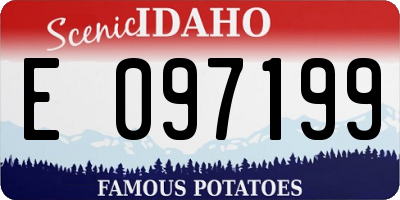 ID license plate E097199
