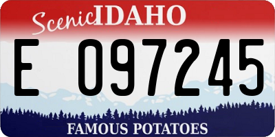 ID license plate E097245