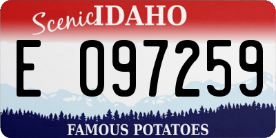 ID license plate E097259
