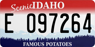ID license plate E097264