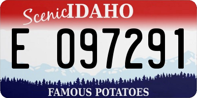 ID license plate E097291