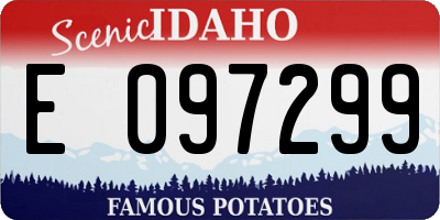 ID license plate E097299
