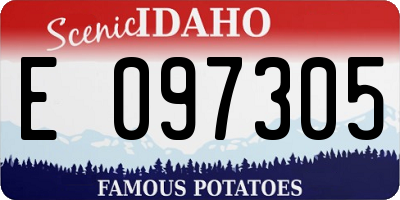 ID license plate E097305