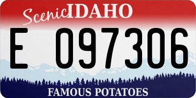 ID license plate E097306