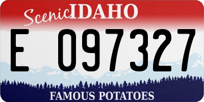 ID license plate E097327