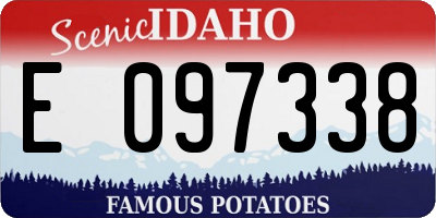 ID license plate E097338