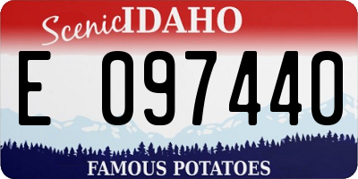 ID license plate E097440