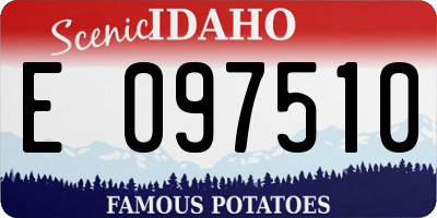 ID license plate E097510