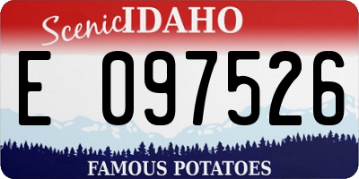 ID license plate E097526
