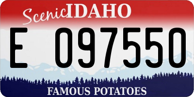 ID license plate E097550