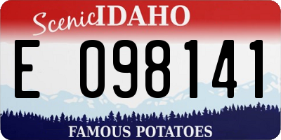 ID license plate E098141