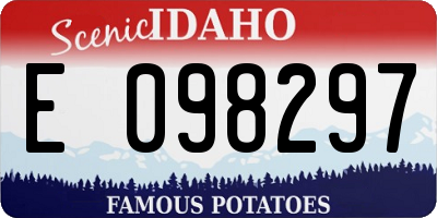 ID license plate E098297