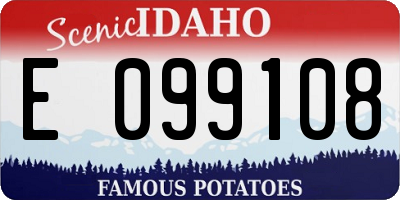 ID license plate E099108