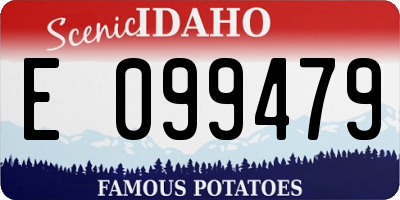 ID license plate E099479