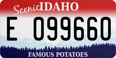 ID license plate E099660