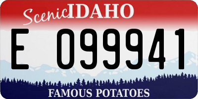 ID license plate E099941