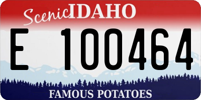 ID license plate E100464