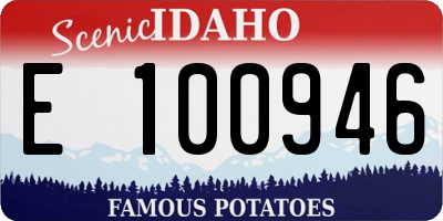 ID license plate E100946