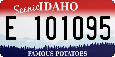 ID license plate E101095