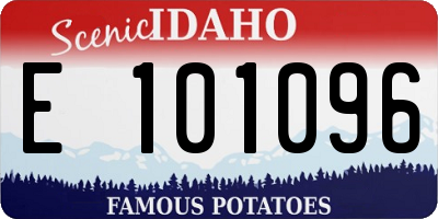 ID license plate E101096