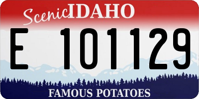 ID license plate E101129