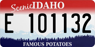 ID license plate E101132