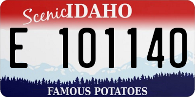 ID license plate E101140