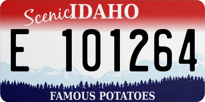 ID license plate E101264