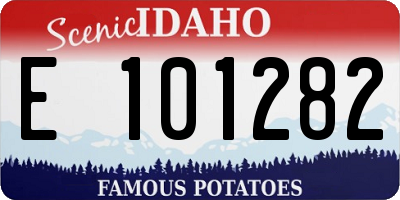 ID license plate E101282