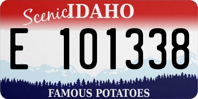 ID license plate E101338