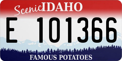 ID license plate E101366