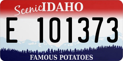 ID license plate E101373