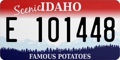 ID license plate E101448
