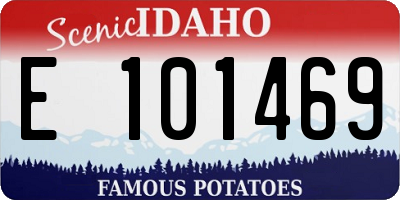 ID license plate E101469