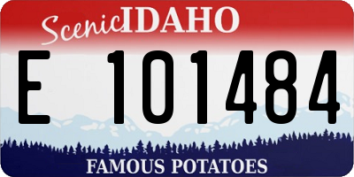 ID license plate E101484