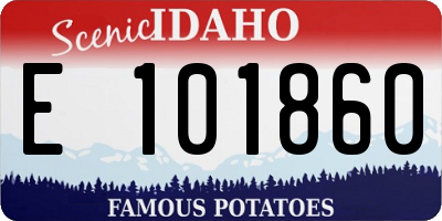 ID license plate E101860