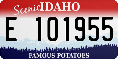 ID license plate E101955