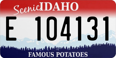 ID license plate E104131